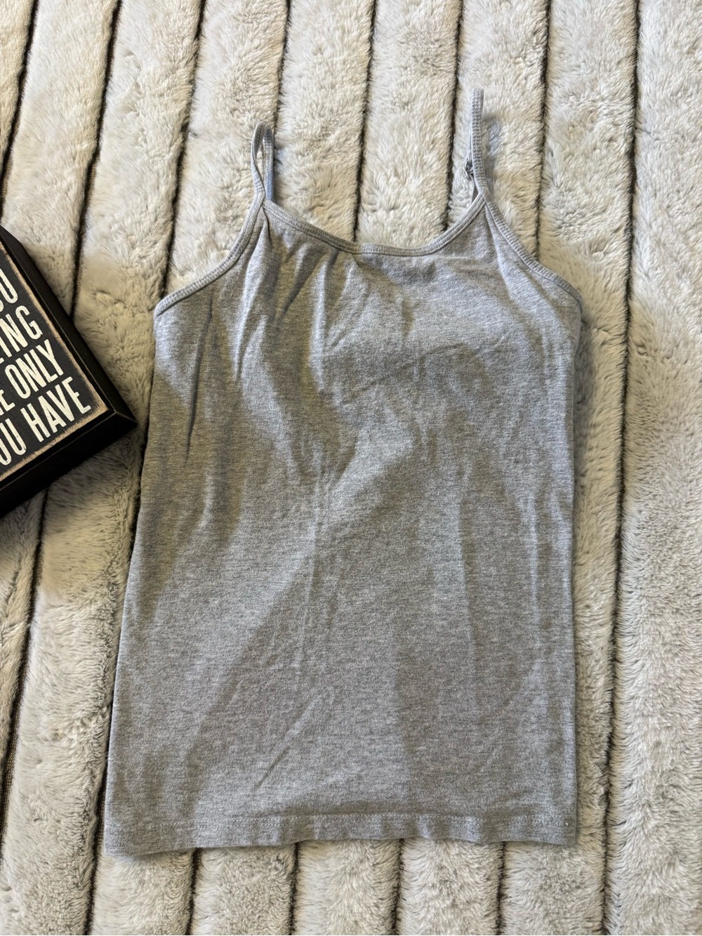 SO Grey Girls Slim Spaghetti Strap Camisole